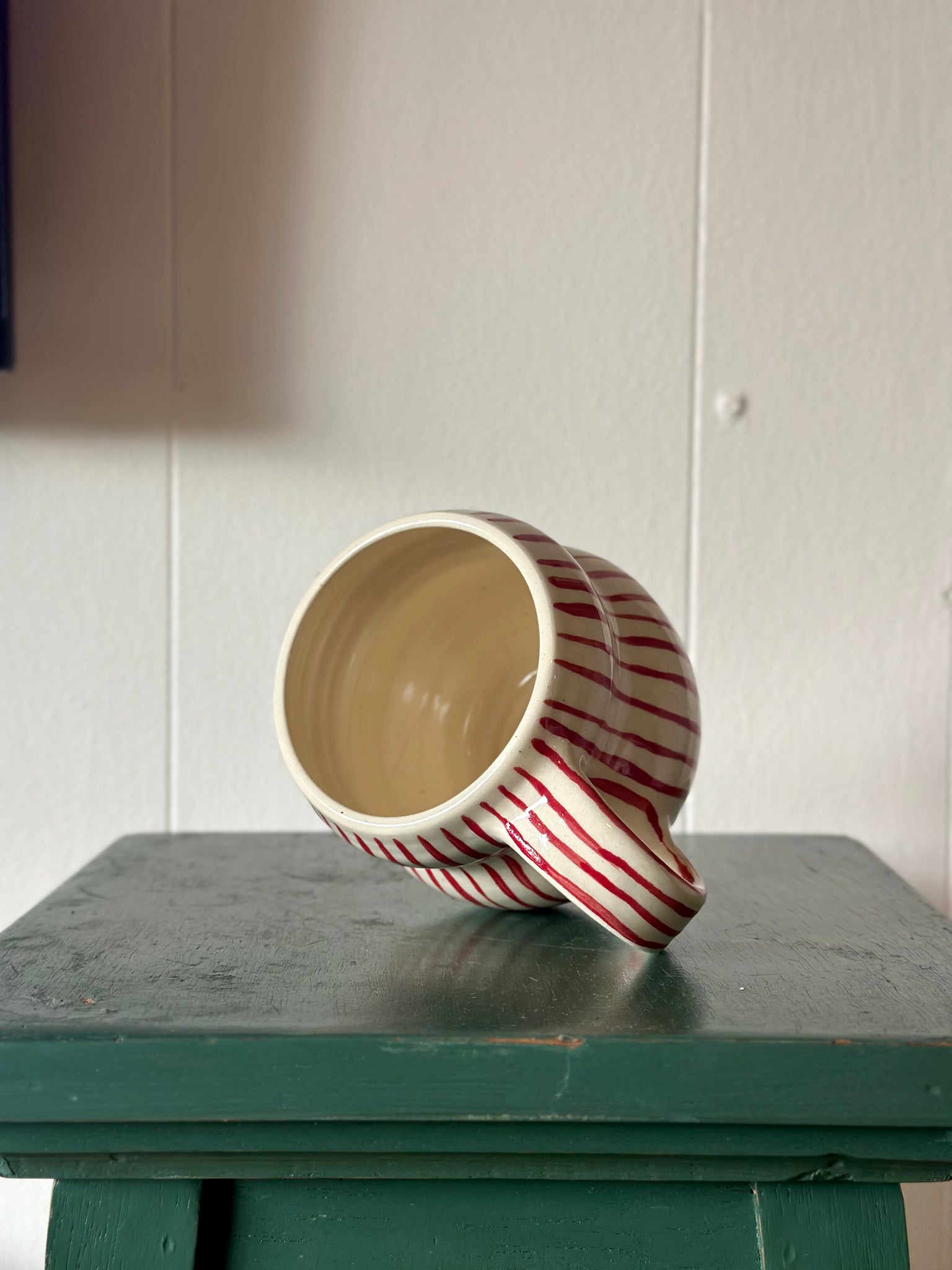 penny for your thoughts pinstripe mug