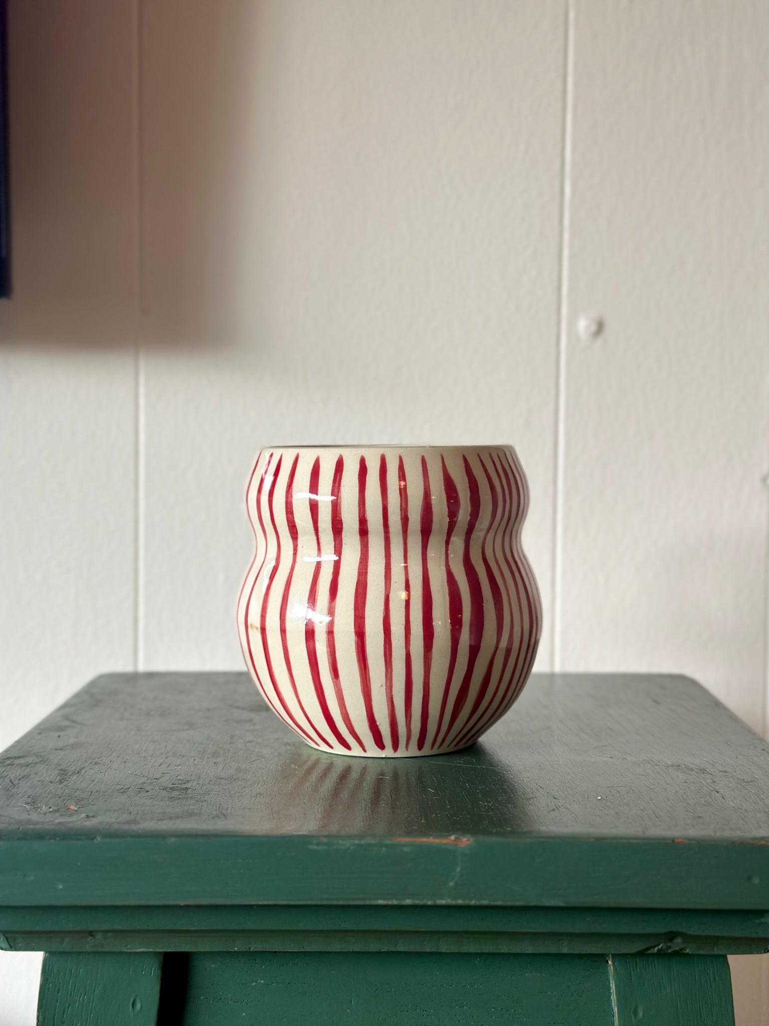 penny for your thoughts pinstripe mug